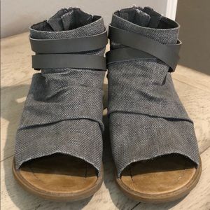 Gray Blowfish Sandals